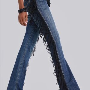Jaded London El Topo Fringe Bootcut Jeans